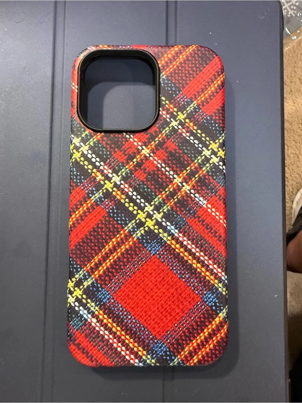 Red Plaid Protective Phone Case - Unbranded - iPhone 16 pro max